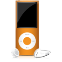 iPod Orange Icon 128x128 png